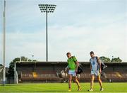 9 August 2020; Maurice Shanahan, left, and Dan Shanahan of Lismore leave the field following the Waterford County Senior Hurling Championship Group D match between Dungarvan and Lismore at Fraher Field in Dungarvan, Waterford. Photo by Eóin Noonan/Sportsfile