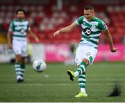9 August 2020; Graham Burke of Shamrock Rovers during the SSE Airtricity League Premier Division match between Derry City and Shamrock Rovers at Ryan McBride Brandywell Stadium in Derry. Photo by Stephen McCarthy/Sportsfile