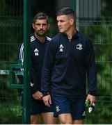 10 August 2020; Jonathan Sexton, right, and Rob Kearney during Leinster Rugby squad training at UCD in Dublin. Photo by Ramsey Cardy/Sportsfile