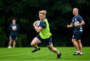 10 August 2020; Tommy O'Brien, watched by senior coach Stuart Lancaster during Leinster Rugby squad training at UCD in Dublin. Photo by Ramsey Cardy/Sportsfile
