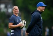 10 August 2020; Senior coach Stuart Lancaster, left, and backs coach Felipe Contepomi during Leinster Rugby squad training at UCD in Dublin. Photo by Ramsey Cardy/Sportsfile