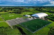 9 August 2020; A general view of the pitches, including the new Air Dome at the Connacht GAA Centre in Bekan, Mayo. It is the world's largest Air Dome at 150 metres long by 100 metres wide and 26 metres high and can accommodate a full size GAA pitch. The structure also includes a full-sized pitch, a running track and a gym. Photo by Brendan Moran/Sportsfile