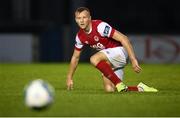 10 August 2020; Jamie Lennon of St Patrick's Athletic during the Extra.ie FAI Cup First Round match between Finn Harps and St. Patrick's Athletic at Finn Park in Ballybofey, Donegal. Photo by Stephen McCarthy/Sportsfile