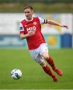 10 August 2020; Ian Bermingham of St Patrick's Athletic during the Extra.ie FAI Cup First Round match between Finn Harps and St. Patrick's Athletic at Finn Park in Ballybofey, Donegal. Photo by Stephen McCarthy/Sportsfile