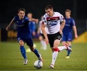 11 August 2020; Patrick McEleney of Dundalk in action against Shane Griffin of Waterford during the Extra.ie FAI Cup First Round match between Dundalk and Waterford FC at Oriel Park in Dundalk, Louth. Photo by Stephen McCarthy/Sportsfile