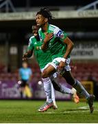 11 August 2020; Ricardo Dinanga of Cork City celebrates after scoring the match winning goal during the Extra.ie FAI Cup  First Round match between Cork City and Longford Town at Turners Cross in Cork. Photo by Eóin Noonan/Sportsfile