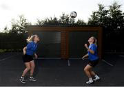 14 August 2020; Allie Heatherington, right, and Robyn Heatherington during an Athlone Town women's team training session at the Athlone Town Stadium in Athlone, Westmeath. Photo by Harry Murphy/Sportsfile