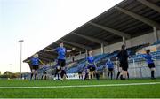 14 August 2020; A general view as Jessica Turner and team-mates warmup during an Athlone Town women's team training session at the Athlone Town Stadium in Athlone, Westmeath. Photo by Harry Murphy/Sportsfile