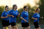 14 August 2020; Athlone Town players including Allie Heatherington, second left, during an Athlone Town women's team training session at the Athlone Town Stadium in Athlone, Westmeath. Photo by Harry Murphy/Sportsfile