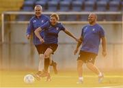 14 August 2020; Leah Brady with coach Anto Fay, right, and assistant manager Darren Walsh, left, during an Athlone Town women's team training session at the Athlone Town Stadium in Athlone, Westmeath. Photo by Harry Murphy/Sportsfile