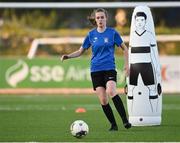 14 August 2020; Aoife Haran during an Athlone Town women's team training session at the Athlone Town Stadium in Athlone, Westmeath. Photo by Harry Murphy/Sportsfile