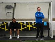 11 August 2020; Waterford manager John Sheridan and coach Fran Rockett, left, during the Extra.ie FAI Cup First Round match between Dundalk and Waterford FC at Oriel Park in Dundalk, Louth. Photo by Stephen McCarthy/Sportsfile