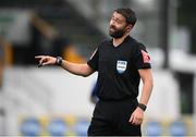 11 August 2020; Referee Paul McLaughlin during the Extra.ie FAI Cup First Round match between Dundalk and Waterford FC at Oriel Park in Dundalk, Louth. Photo by Stephen McCarthy/Sportsfile