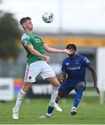 8 August 2020; Rob Slevin of Cork City in action against Tunmise Sobowale of Waterford during the SSE Airtricity League Premier Division match between Waterford and Cork City at RSC in Waterford. Photo by Sam Barnes/Sportsfile