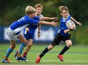 13 August 2020; Sam Morgan in action against Rublin Bulger during the Bank of Ireland Leinster Rugby Summer Camp at Clontarf RFC in Dublin. Photo by Eóin Noonan/Sportsfile