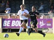 8 August 2020; Edel Kennedy of Wexford Youths in action against Ally Cahill of Bohemians during the FAI Women's National League match between Wexford Youths and Bohemians at Ferrycarrig Park in Wexford. Photo by Sam Barnes/Sportsfile