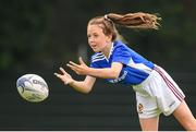 14 August 2020; Megan O'Leary, age 11, in action during the Bank of Ireland Leinster Rugby Summer Camp at Gorey in Wexford. Photo by Matt Browne/Sportsfile