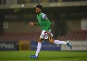 14 August 2020; Ricardo Dinanga of Cork City celebrates after scoring his side's third goal during the SSE Airtricity League Premier Division match between Cork City and Sligo Rovers at Turners Cross in Cork. Photo by Seb Daly/Sportsfile