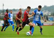 15 August 2020; Andy Lyons of Bohemians in action against Stephen Folan of Finn Harps during the SSE Airtricity League Premier Division match between Finn Harps and Bohemians at Finn Park in Ballybofey, Donegal. Photo by Seb Daly/Sportsfile