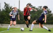 15 August 2020; Abbie Brophy of Bohemians evades the challenge of Keara Cormican of Galway WFC during the Women's National League match between Bohemians and Galway WFC at Oscar Traynor Centre in Dublin. Photo by Sam Barnes/Sportsfile