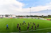 15 August 2020; Athlone Town players warm up ahead of the Women's National League match between Athlone Town and Wexford Youths at Athlone Town Stadium in Athlone, Westmeath. Photo by Eóin Noonan/Sportsfile