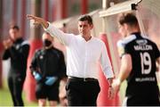 15 August 2020; Derry City manager Declan Devine during the SSE Airtricity League Premier Division match between Shelbourne and Derry City at Tolka Park in Dublin. Photo by Stephen McCarthy/Sportsfile