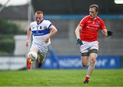 15 August 2020; Sean Lambe of St Vincent's and Morgan Walsh of Clontarf during the Dublin County Senior 1 Football Championship Group 3 Round 3 match between Clontarf and St. Vincent's at Parnell Park in Dublin. Photo by Ramsey Cardy/Sportsfile