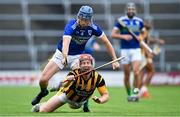 16 August 2020; Joe Kelly of Shelmaliers in action against Ger Dempsey of Glynn-Barntown during the Wexford County Senior Hurling Championship Semi-Final match between Glynn-Barntown and Shelmaliers at Chadwicks Wexford Park in Wexford. Photo by Eóin Noonan/Sportsfile