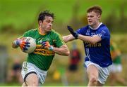 16 August 2020; Ciarán Hanratty of Castleblayney Faughs in action against Michael Meehan of Scotstown during the Monaghan County Senior Football Championship Group 2 Round 4 match between Castleblayney Faughs and Scotstown at St Mary's Park in Castleblayney, Monaghan. Photo by Philip Fitzpatrick/Sportsfile