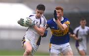 16 August 2020; Dara Mullin of Kilmacud Crokes in action against Rob Shaw of Castleknock during the Dublin County Senior Football Championship Round 3 match between Kilmacud Crokes and Castleknock at Parnell Park in Dublin. Photo by Sam Barnes/Sportsfile