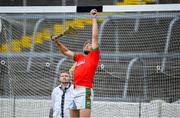 16 August 2020; Loughmore-Castleiney goalkeeper David Kennedy catches a ball near the crossbar during the Tipperary County Senior Hurling Championship Group 3 Round 3 match between Kilruane McDonagh's and Loughmore Castleiney at Semple Stadium in Thurles, Tipperary. Photo by Piaras Ó Mídheach/Sportsfile