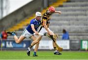 16 August 2020; Ross Banville of Shelmaliers in action against Conor Mahoney of Glynn-Barntown during the Wexford County Senior Hurling Championship Semi-Final match between Glynn-Barntown and Shelmaliers at Chadwicks Wexford Park in Wexford. Photo by Eóin Noonan/Sportsfile