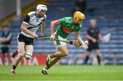 16 August 2020; Evan Sweeney of Loughmore-Castleiney in action against Willie Cleary of Kilruane MacDonagh's during the Tipperary County Senior Hurling Championship Group 3 Round 3 match between Kilruane McDonagh's and Loughmore Castleiney at Semple Stadium in Thurles, Tipperary. Photo by Piaras Ó Mídheach/Sportsfile