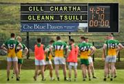 16 August 2020; A view of the scoreboard following the Donegal County Senior Football Championship Round 1 match between Kilcar and Glenswilly at Towney Park in Kilcar, Donegal. Photo by Seb Daly/Sportsfile