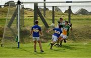16 August 2020; Conor Doherty of Kilcar scores his side's third goal during the Donegal County Senior Football Championship Round 1 match between Kilcar and Glenswilly at Towney Park in Kilcar, Donegal. Photo by Seb Daly/Sportsfile