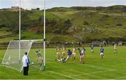 16 August 2020; Patrick McBrearty of Kilcar scores his side's second goal during the Donegal County Senior Football Championship Round 1 match between Kilcar and Glenswilly at Towney Park in Kilcar, Donegal. Photo by Seb Daly/Sportsfile