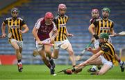 16 August 2020; Jerry Kelly of Borris-Ileigh avoids the tackle of Dean Carew of Upperchurch Drombane during the Tipperary County Senior Hurling Championship Group 4 Round 3 match between Borris-Ileigh and Upperchurch-Drombane at Semple Stadium in Thurles, Tipperary. Photo by Piaras Ó Mídheach/Sportsfile