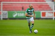 16 August 2020; Joey O'Brien of Shamrock Rovers during the SSE Airtricity League Premier Division match between St Patrick's Athletic and Shamrock Rovers at Richmond Park in Dublin. Photo by Stephen McCarthy/Sportsfile