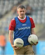15 August 2020; Clontarf manager James Gahan during the Dublin County Senior 1 Football Championship Group 3 Round 3 match between Clontarf and St. Vincent's at Parnell Park in Dublin. Photo by Ramsey Cardy/Sportsfile