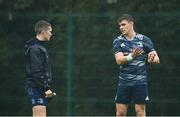 17 August 2020; Hugh O'Sullivan, left, and Garry Ringrose during Leinster Rugby squad training at UCD in Dublin. Photo by Ramsey Cardy/Sportsfile