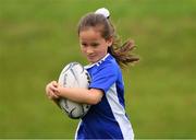 18 August 2020; Saoirse Quinn, age 7, during the Bank of Ireland Leinster Rugby Summer Camp at Blackrock in Dublin. Photo by Matt Browne/Sportsfile