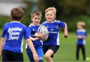 18 August 2020; Finn Slattery, age 7, in action during the Bank of Ireland Leinster Rugby Summer Camp at Blackrock in Dublin. Photo by Matt Browne/Sportsfile