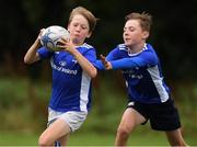 18 August 2020; Matthew Darcy, age 11, and Rory Hurson, age 11, in action during the Bank of Ireland Leinster Rugby Summer Camp at Blackrock in Dublin. Photo by Matt Browne/Sportsfile