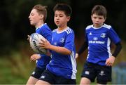 18 August 2020; Seosamh Quinn, age 11, in action during the Bank of Ireland Leinster Rugby Summer Camp at Blackrock in Dublin. Photo by Matt Browne/Sportsfile