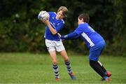 18 August 2020; Matthew Darcy, age 11, and Matthew Twomey, age 11, in action during the Bank of Ireland Leinster Rugby Summer Camp at Blackrock in Dublin. Photo by Matt Browne/Sportsfile