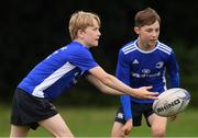18 August 2020; Joseph Norris, age 11, in action during the Bank of Ireland Leinster Rugby Summer Camp at Blackrock in Dublin. Photo by Matt Browne/Sportsfile
