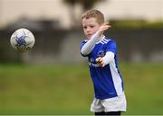18 August 2020; Aidan McCloskey, age 9, in action during the Bank of Ireland Leinster Rugby Summer Camp at Blackrock in Dublin. Photo by Matt Browne/Sportsfile