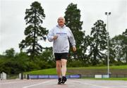 18 August 2020; Frank Greally, who fifty years ago today set a 10,000 metres National Junior record of 30:17 at the launch of 'Gratitude Road', a walk from Ballyhaunis in Mayo, via the Coombe Women & Infants University Hospital, to The Morton Stadium, Santry in Dublin. Photo by Eóin Noonan/Sportsfile
