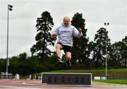 18 August 2020; Frank Greally, who fifty years ago today set a 10,000 metres National Junior record of 30:17, at the launch of 'Gratitude Road', a walk from Ballyhaunis in Mayo, via the Coombe Women & Infants University Hospital, to The Morton Stadium in Santry, Dublin. Photo by Eóin Noonan/Sportsfile