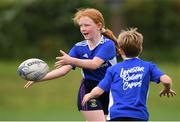 18 August 2020; Laoise Ni Bhuachalla, age 9, in action during the Bank of Ireland Leinster Rugby Summer Camp at Blackrock in Dublin. Photo by Matt Browne/Sportsfile